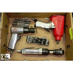 BOX WITH ALL TRADE IMPACT RATCHET AND AIR CHISEL