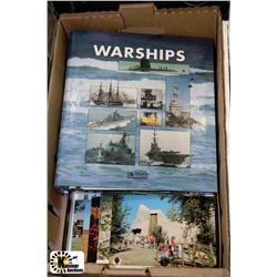 FLAT WITH VINTAGE POSTCARDS OF ALBERTA & ATLAS