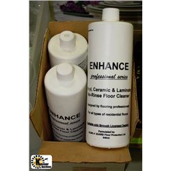4 BOTTLES ENHANCE PROFESSIONAL FLOOR CLEANER