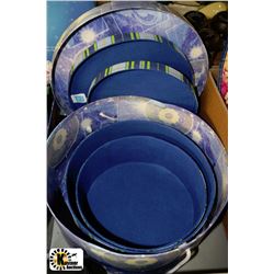 3-PIECE STACKABLE HAT BOX SET