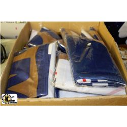 BOX OF EDMONTON OILERS WALL FLAGS 4'X6'