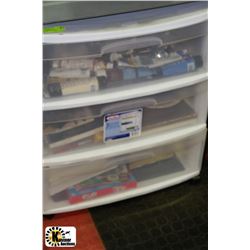 STERLITE 3-DRAWER ROLLING STORAGE W/ART