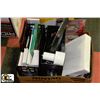 Image 1 : BOX OF OFFICE SUPPLIES & NEW PRODUCTS