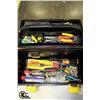 Image 1 : BLACK & YELLOW 19 INCH TOOL BOX W/TRAY