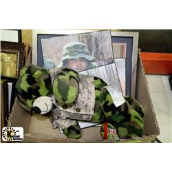 BOX W/CANADA MILITARY PLAQUE PICTURES