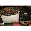 Image 1 : CANVAS TOOL BAG  WITH CONTENTS  AND BOX OF TOOLS