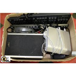 BOX W/COMPUTER ACCESSORIES INCL. DEL