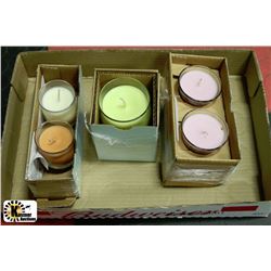 FLAT WITH PARTYLITE 16.9OZ HURRICANE JAR CANDLES
