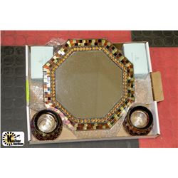 NEW FLAT OF PARTYLITE WITH GLOBAL FUSION MIRRORED