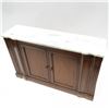 Image 2 : Marble Top Two-Door Credenza
