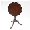 Image 1 : Mahogany Pie Crust Tilt Top Table by Baker