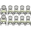 Image 1 : Set of 10 Hepplewhite Dining Chairs
