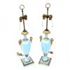 Image 1 : Pair of Decorated Swan-Form Lamps