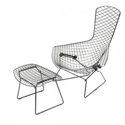 Bertoia "Bird Chair and Ottoman"