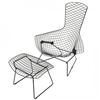 Image 2 : Bertoia "Bird Chair and Ottoman"