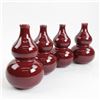 Image 2 : Set of Four Sang de Boeuf Vases