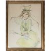 Image 2 : Green Fairy, Watercolor on Paper