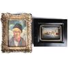 Image 1 : 2 Paintings, Old man and City Scene