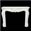 Image 1 : Antique Rococo-Style Marble Fireplace