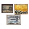 Image 1 : Two  Landscape Paintings and 1 Abstract
