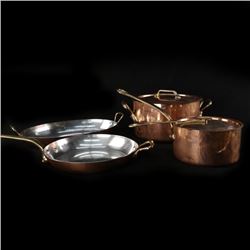 Group of Copper Pots and Pans