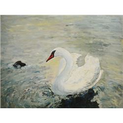 Painting of a Swan