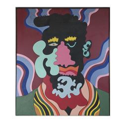 Surrealist Painting of a Man's Head