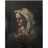 Image 2 : 2 Portrait Paintings; Old Lady and Boy