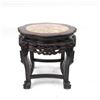 Image 2 : Carved Asian Taboret with Marble Inset