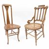 Image 1 : Two Antique Oak Side Chairs