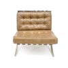 Image 2 : Chrome and Leather Barcelona-Style Chair