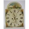Image 1 : A LONGCASE CLOCK, mid 19th century, maple banded mahogany case, arched painted Roman dial signed...