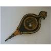 Image 1 : A SET OF PAPIER MACHE BELLOWS, mid 19th Century, Mother of pearl and gilt border, circular painte...