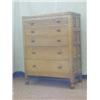 Image 1 : ROBERT 'MOUSEMAN' THOMPSON, an oak chest of drawers, rectangular top, over five long drawers, fie...