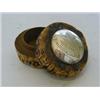 Image 1 : A CORK ADVERTISING SNUFF BOX, late 19th century, engraved E.D top, 'Take a Pinch and ask for Balm...