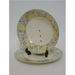 A ROYAL DOULTON SALAD DRAINER, and stand, 'Fairlea' pattern, D5545, diameter 21cm (2)  20-30...
