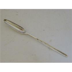 A GEORGE II MARROW SCOOP, double ended Hanoverian pattern, London 1747, (maker indistinct)  100-1...