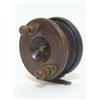 Image 1 : A WOODEN FISHING REEL, maker Allock, diameter 10cm  20-40...