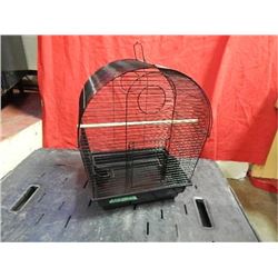 NEW BIRD CAGE - 355 - D - BLACK -  14"  X 12" X 20" H - DISPLAY - ASSEMBLED