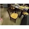 Image 1 : VINTAGE WOOD DINING CHAIRS- RUSH SEATS - 4 TOTAL