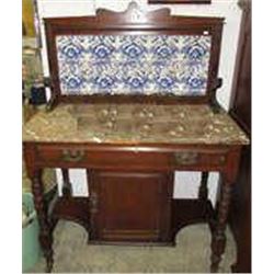 ANTIQUE WASHSTAND - MARBLE TOP - REALLY GOOD CONDITION