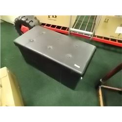 BLACK OTTOMAN / BENCH  WITH STORAGE