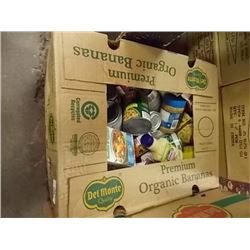 BANANNA BOX OF ASSORTED FOOD ITEMS