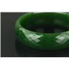 Image 2 : Canadian B.C. Grade A Green Jade Facet Bangle