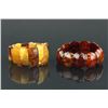 Image 1 : 2P Chinese Large Amber Bracelets