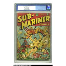 Sub-Mariner Comics #6 (Timely, 1942) CGC GD/VG 3.0 Cream to off-white pages....