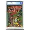 Image 1 : Young Allies Comics #4 (Timely, 1942) CGC VF 8.0 Cream to off-white pages. Nudging Joe Simon and...