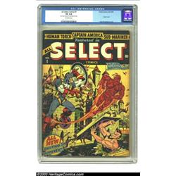 All Select Comics #1 (Timely, 1943) CGC VG 4.0 Off-white pages. Young Editor assistant at Timely:...