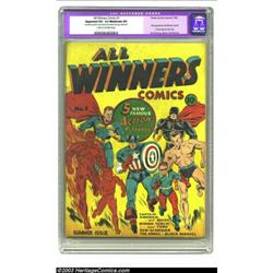 All Winners Comics #1 (Timely, 1941) CGC Apparent VG- 3.5 Moderate (P) Cream to off-white pages....