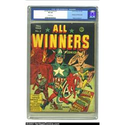 All Winners Comics #2 (Timely, 1941) CGC VG 4.0 Off-white pages....
